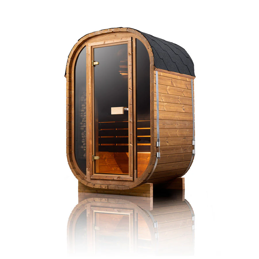 Orivon Auris One outdoor cedar sauna