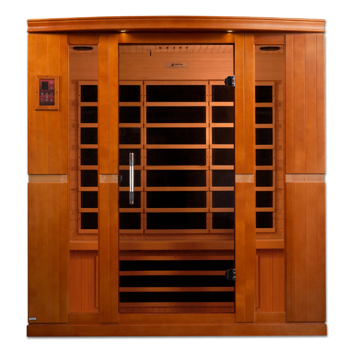 Dynamic Bergamo Elite DYN-6440-01 4-person Ultra Low EMF FAR infrared sauna manufacturer exterior view