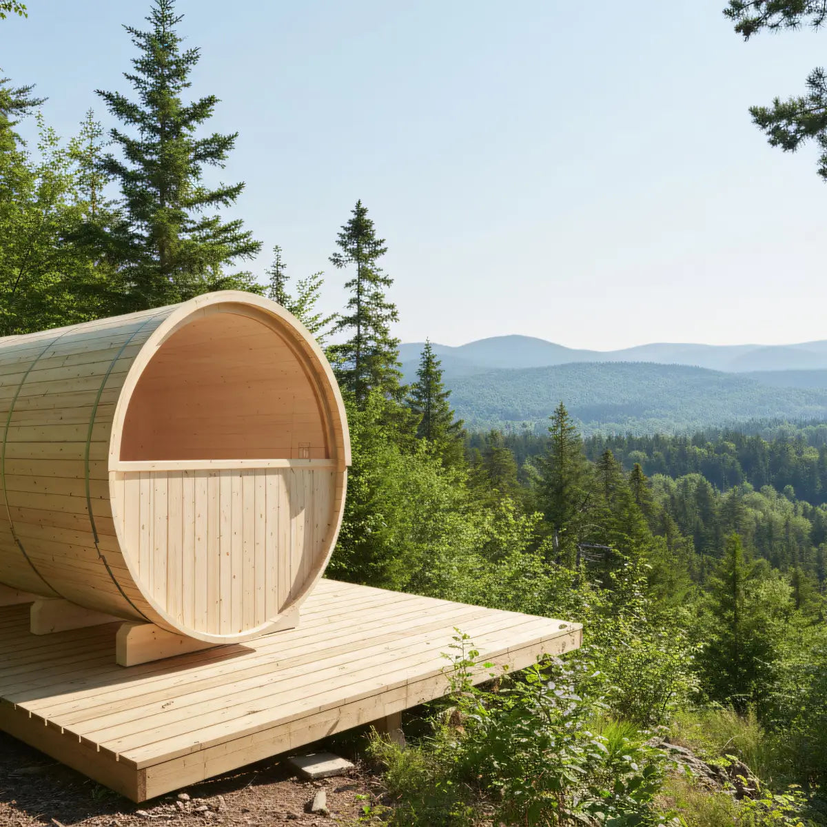 Turku Finnish Barrel Sauna with Terrace and WiFi Heater — additional product view 2