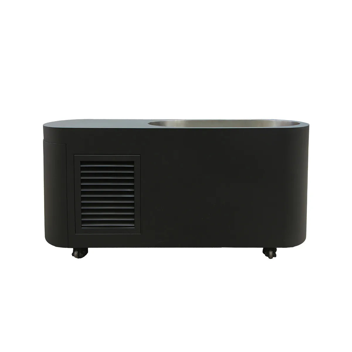 Recovery Legacy CT-21 integrated oval cold plunge, rear view