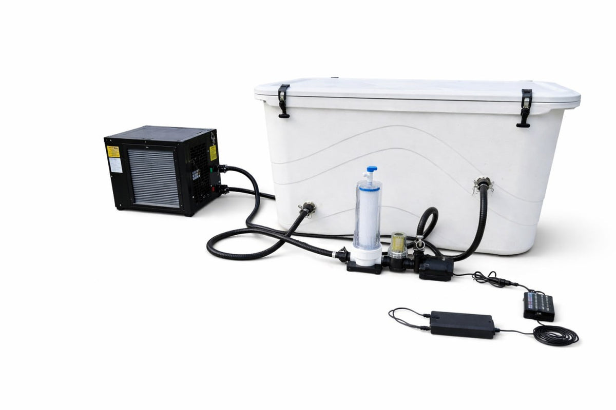 Frozin 400 Complete System in White Granite with chiller and filtration