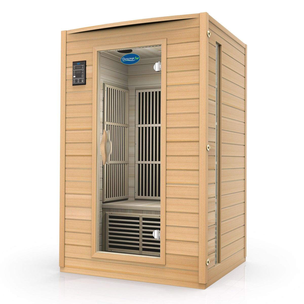 2-Person Carbon Infrared Sauna in Canadian Hemlock