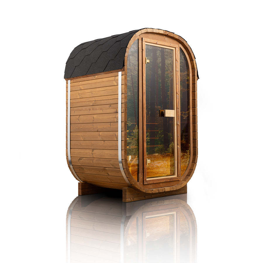 Orivon Auris One outdoor cedar sauna