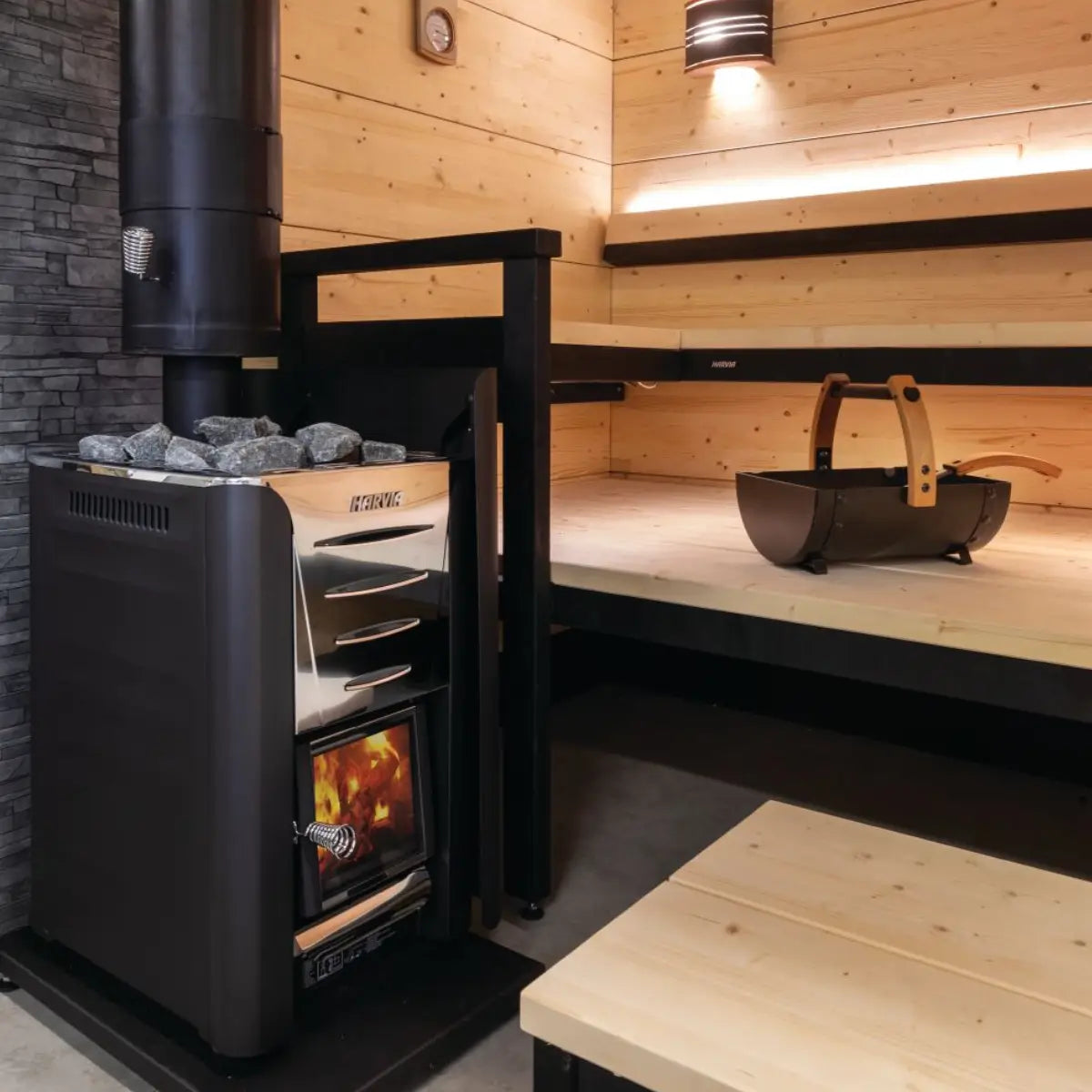 Harvia Pro Wood Burning Sauna Stove - Finnish Sauna Builders