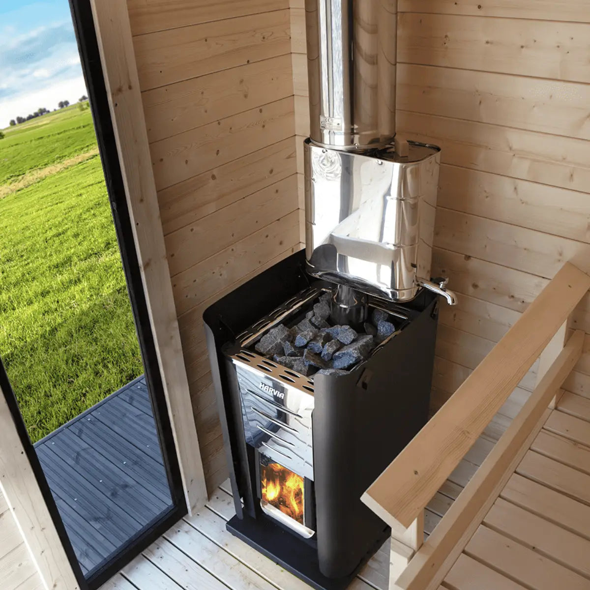 Harvia Pro Wood Burning Sauna Stove - Finnish Sauna Builders