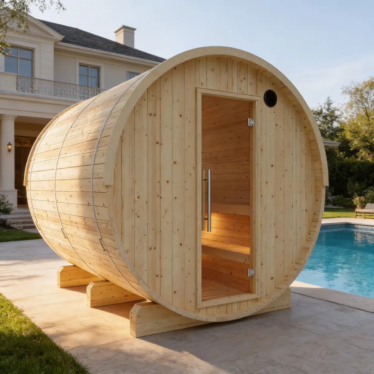 Tampere Finnish Barrel Sauna with WiFi Heater — additional product view 2