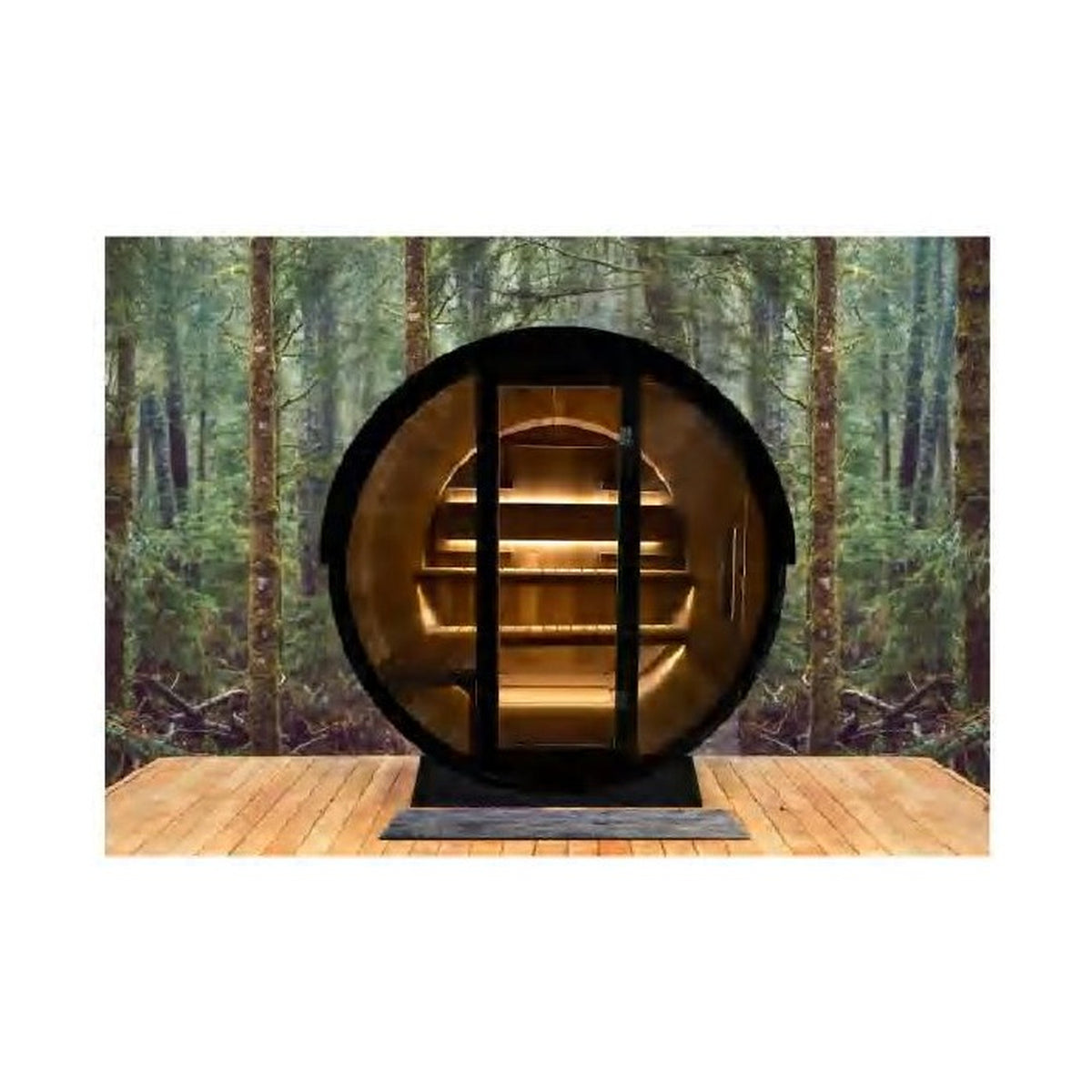 Bropool BP-BS2124 Barrel Outdoor Sauna | Recovery Legacy