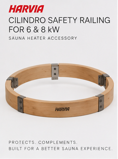 Harvia Cilindro safety railing for 6 and 8 kW sauna heaters