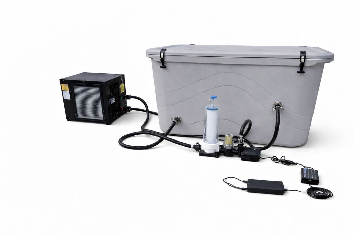 Frozin 400 Complete System in Grey Granite with chiller and filtration