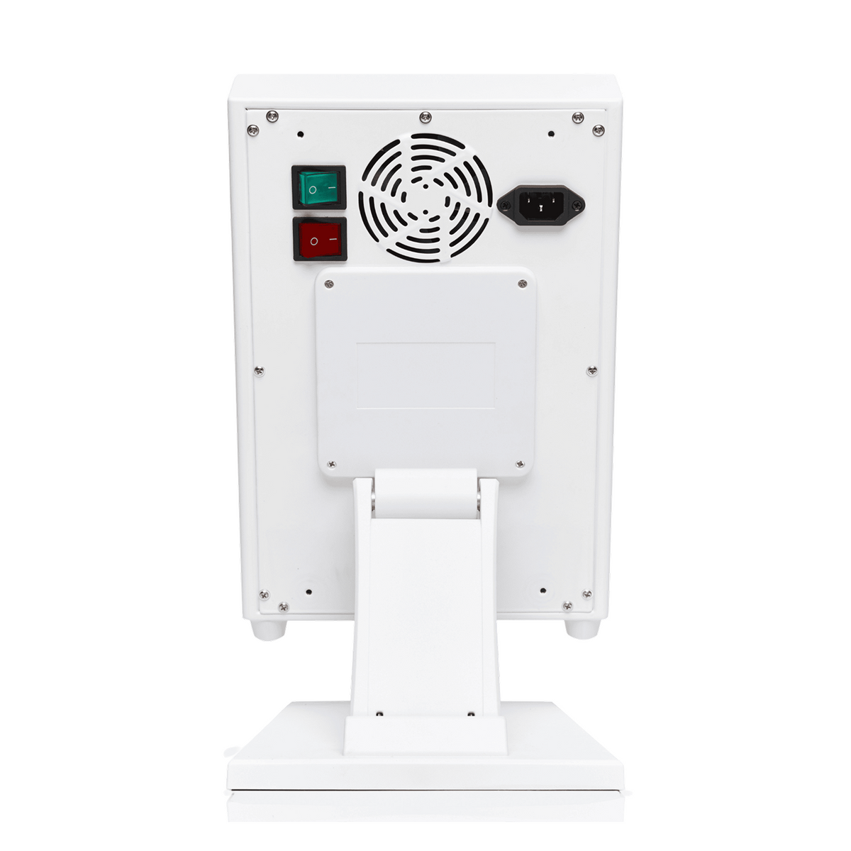 Vital Pro red light therapy panel rear view with cooling fans and controls